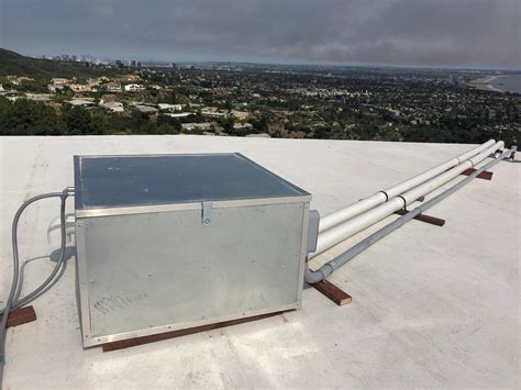 mechanical dog house on roof